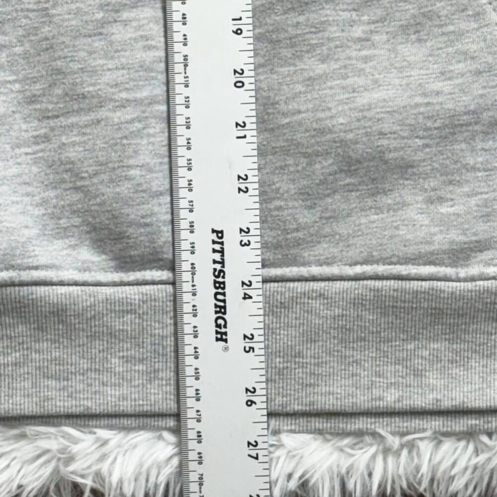 Danskin Ladies Sweatshirt Oversized Crewneck with Pocket Light Heater Grey Sz M - Picture 10 of 14